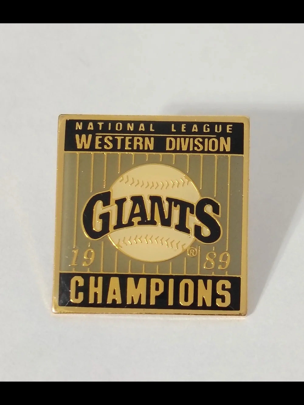 Vintage 1989 MLB San Francisco Giants Western Division Champ Collectible Hat PIn